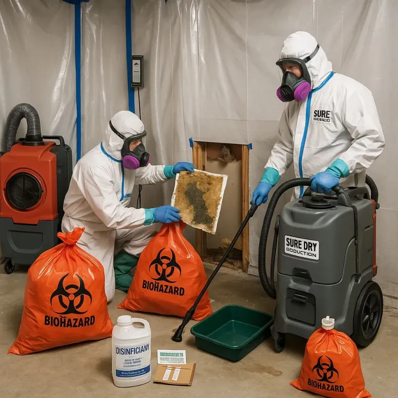 Contaminated Water Handling Protocols process in Mott, ND